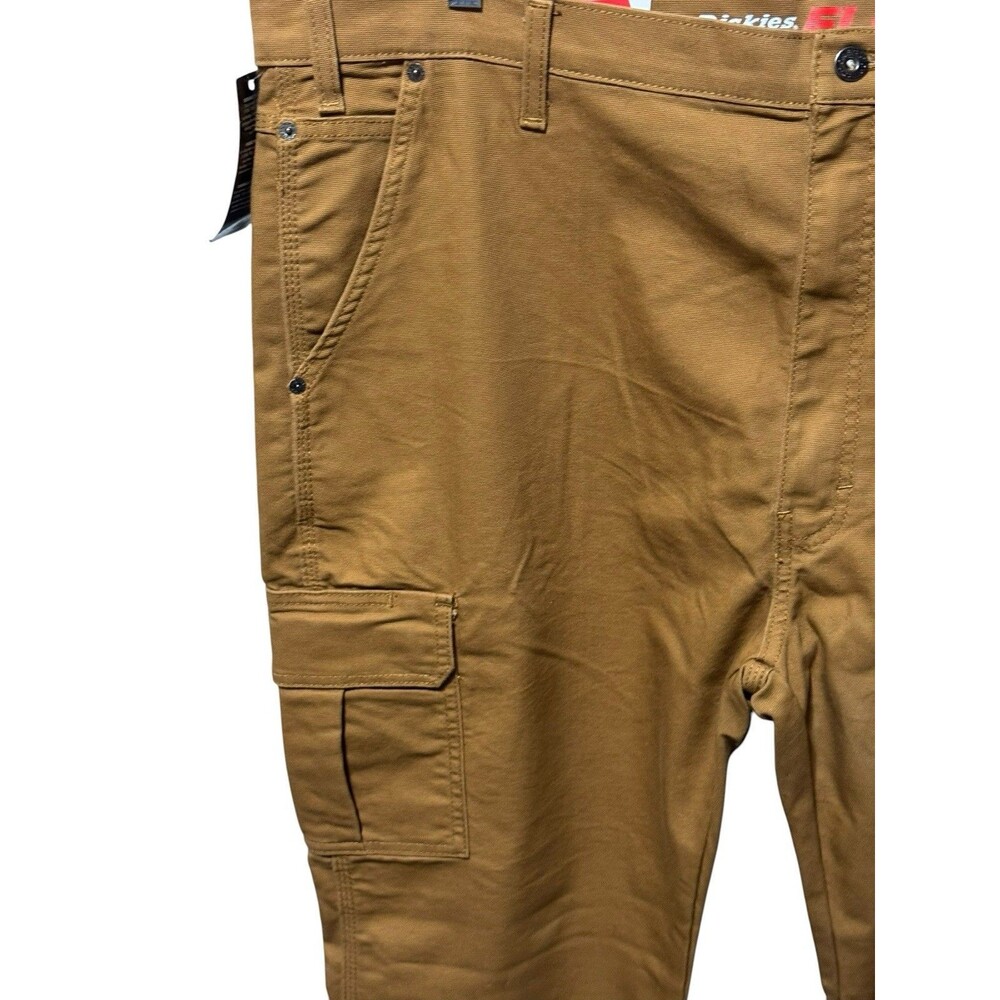 DICKIES Flex Regular Fit Cargo Pants Mens 44x30 Brown Duck DP902SBD NWT - Picture 2 of 15